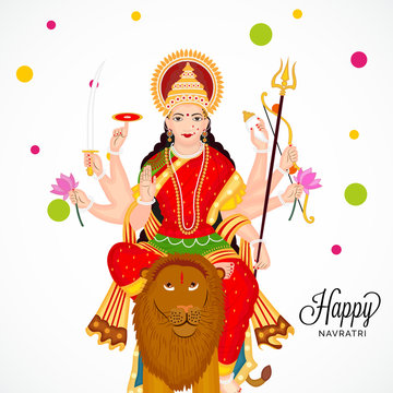  illustration Navratri or Happy Diwali festival  background.