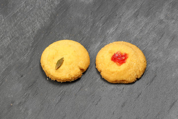 Cookie biscuits fresh baked