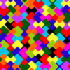 Fototapeta na wymiar vector puzzle pattern