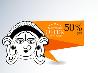  illustration Navratri or Happy Diwali festival  background.