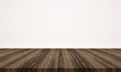 hardwood floor and white wall