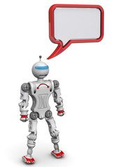 The robot with the dialog cloud