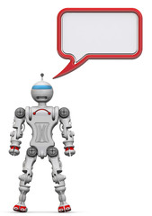 The robot with the dialog cloud