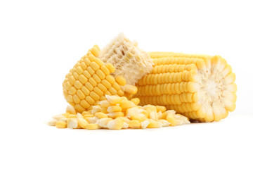 Closeup fresh corn