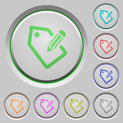 Tagging push buttons