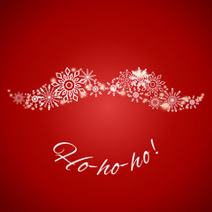 Happy New Year and Merry Christmas e-card. Vector illustration.