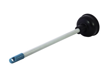 Plunger tool for products isolated on white background. The file