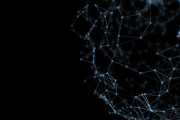 3d illustration futuristic science and technology