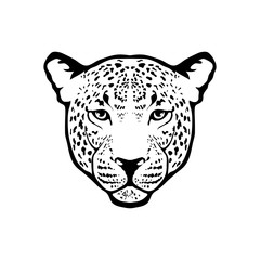 Naklejka premium leopard logo