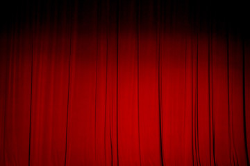 Red curtain backgrounds.