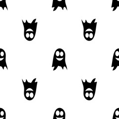 Ghost. Seamless pattern. Halloween. All Saints' Day. Frighten. For your design