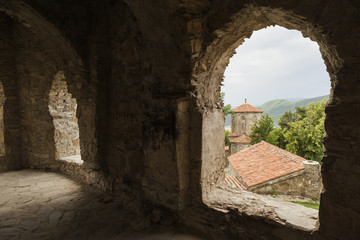 Alazani valley. The Nekresi Monastery. Georgia