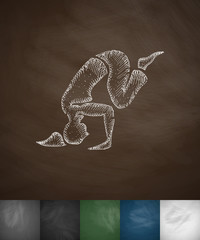 asana icon. Hand drawn vector illustration