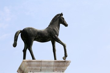Horse symbol of the little town called CAVALLINO near Venice in