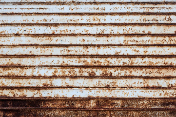 Rusted garage door