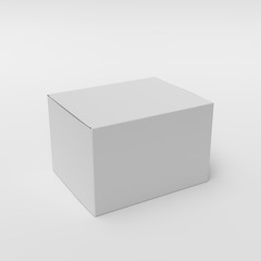 closed blank box product template