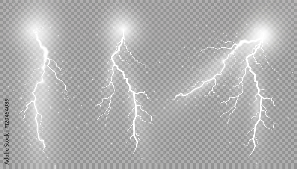 Wall mural vector sparks.vector electrical and star.on a transparent background