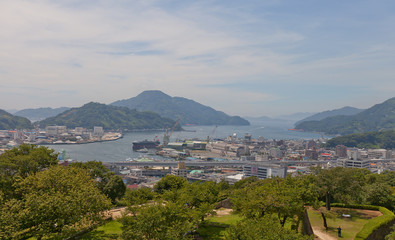 Fototapeta na wymiar View of Uwajima town, Japan