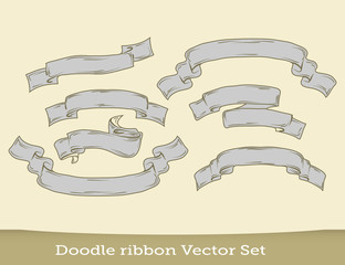 ribbons set  isolated on white background. Vector