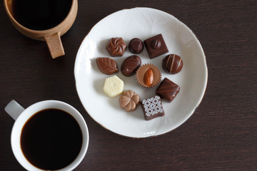 Coffee and chocolate