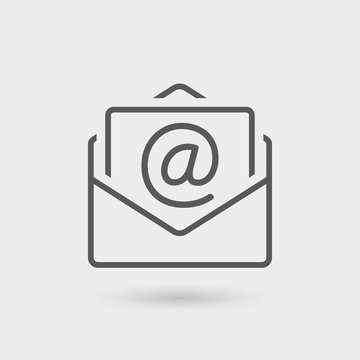 Email Thin Line Icon