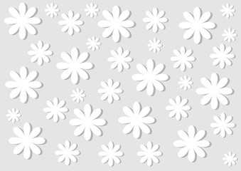 The pale floral background