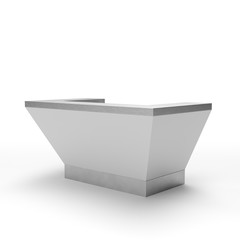 desk or counter from side view