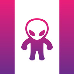 extraterrestrial icon, logo element