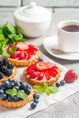 Fresh homemade berrie tarts
