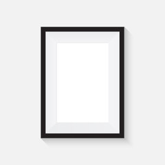 Realistic picture frame mockup