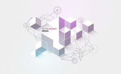 Abstract 3D Geometrical Design

