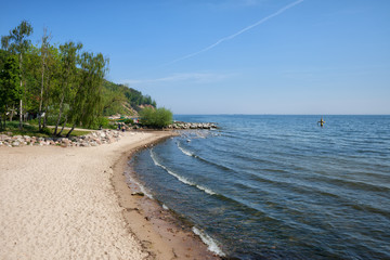 Beach in Gdynia Orlowo in Poland