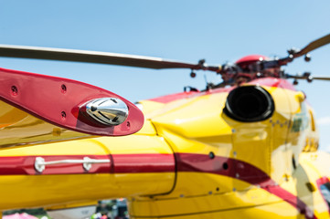 Obraz na płótnie Canvas Close up of an helicopter