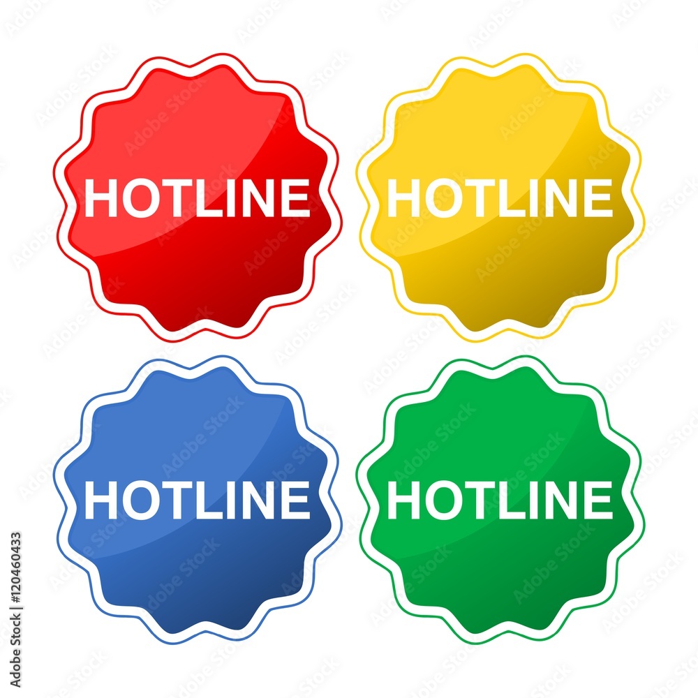 Poster hotline web buttons