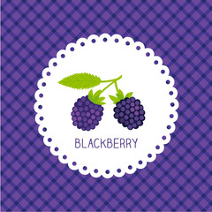 blackberry vector card