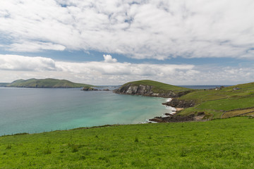 view to ocean at wild atlantic way in ireland