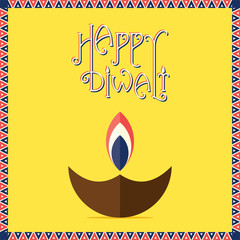 Fototapeta na wymiar happy diwali festival greeting banner design vector