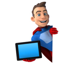 Fun superhero - 3D Illustration