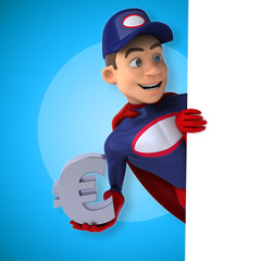 Fun superhero - 3D Illustration