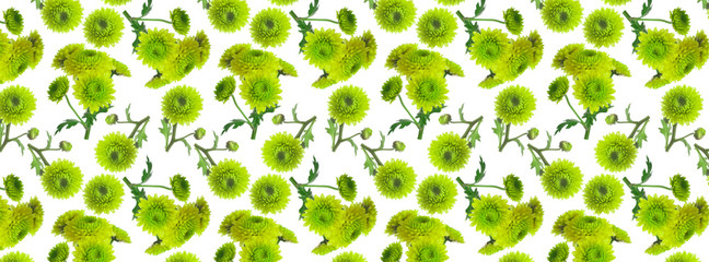 cover original rare green chrysanthemum repeating pattern