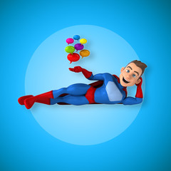Fun superhero - 3D Illustration © Julien Tromeur