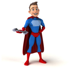 Fun superhero - 3D Illustration © Julien Tromeur