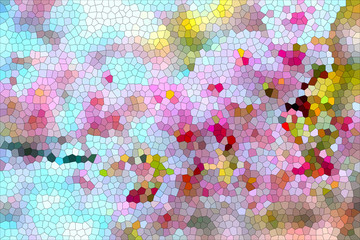 Stained glass texture background ,Abstract illustration pattern
