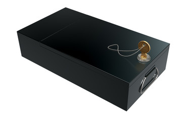 Black Safe Deposit Box