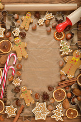 Various Christmas gingerbread