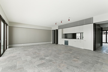 the kitchen with modern style
