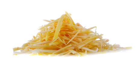 ginger slices  on white background