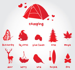 camping vector
