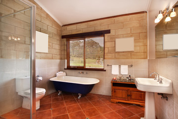 Modern bathroom in luxury apartment

