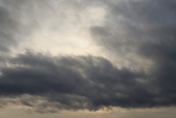 Cloud sky at sunset.